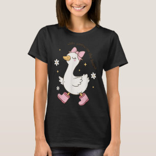 Gekke gans op de los t-shirt