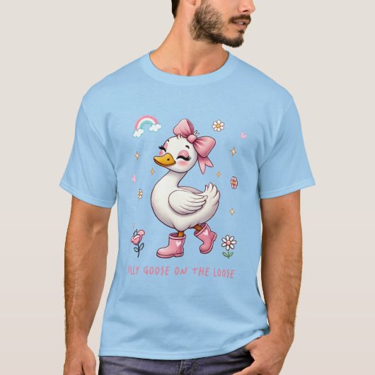 Gekke gans op de los t-shirt (Voorkant)