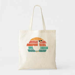 Gekke gans op de los tote bag