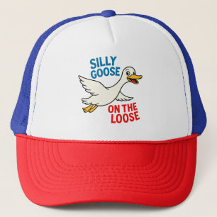 Gekke gans op de los trucker pet