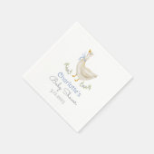 Gekke Gans op de losse Baby Boy Shower Servet (Hoek)