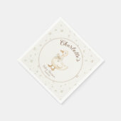 Gekke Gans op de losse Baby Boy Shower Servet (Hoek)