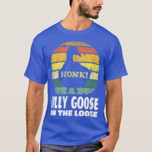 Gekke gans op de losse schimmelvogel t-shirt