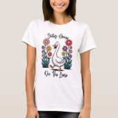 Gekke gans op het losse Shirt | Boho Bella+Canvas (Voorkant)