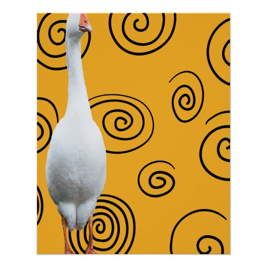 gekke gans perfect poster (Voorkant)