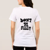 Gekke Gans Rijden op een Fiets - Funny Cartoon Ani Tri-Blend Shirt (Achterkant)