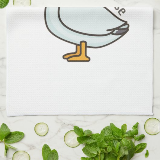 Gekke gans theedoek (Gevouwen)