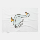 Gekke gans theedoek (Horizontaal)