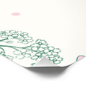 Gekke Gans Thema Schattigee Ganzen Roze Custom Perfect Poster (Hoek)