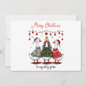 Gekke gans vrolijk kerstfeest | Grappige vakantie (Voorkant)