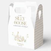 Gekke Gans Waterverf Genderneutraal Baby shower Bedankdoosjes (Geopend)