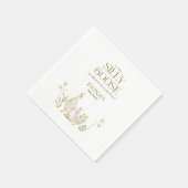 Gekke Gans Waterverf Genderneutraal Baby shower Servet (Hoek)