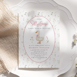 Gekke Gans  Wildflower Girl Baby shower Kaart