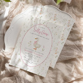 Gekke Gans  Wildflower Girl Baby shower Kaart