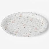 Gekke Gans  Wildflower Girl Baby shower Papieren Bordje (Gekanteld)