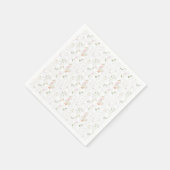 Gekke Gans  Wildflower Girl Baby shower Servet (Hoek)