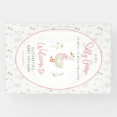 Gekke Gans  Wildflower Girl Baby shower Spandoek (Horizontaal)