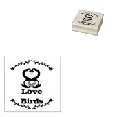 Gekke ganzen Tortelduifjes voor de ganzenfamilie Rubberstempel (Gestempeld)