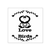 Gekke ganzen Tortelduifjes voor de ganzenfamilie Rubberstempel (Afrduk)