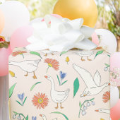 Gekke ganzenfeest cadeaupapier