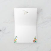 Gekke ganzenparade blanco bedankkaart (Binnen)