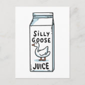 Gekke ganzensap briefkaart (Voorkant)