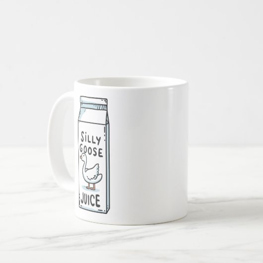 Gekke ganzensap koffiemok (Voorkant links)