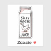 Gekke ganzensap sticker (Vel)