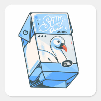 Gekke ganzensap stickers