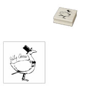 Gekke ganzenstempel rubberstempel (Gestempeld)