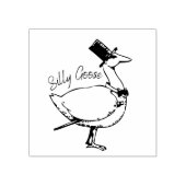 Gekke ganzenstempel rubberstempel (Afrduk)