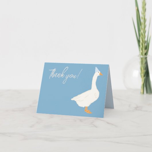 Gekke ganzenthema bedankkaart (Voorkant)