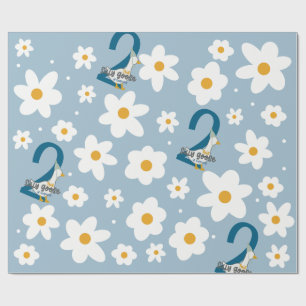 Gekke ganzenwikkelpapier cadeaupapier
