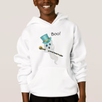 Gekke Geest Dragen Top Hat Holding Skull Cane