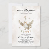 Gekke Gekke Gans 1e Verjaardag Kaart (Voorkant)