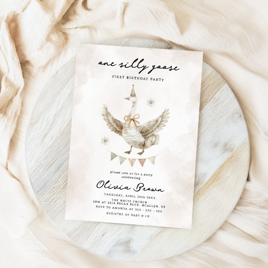 Gekke Gekke Gans 1e Verjaardag Kaart