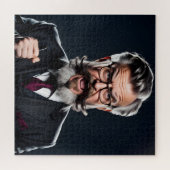 Gekke gekke professor met baard legpuzzel (Horizontaal)