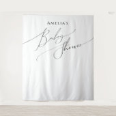 Gekke genderneutrale Baby shower achtergrond Wandkleed (Voorkant)