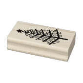 Gekke gestileerde kerstboom met rubberen stempel (Stempel)