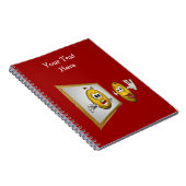 Gekke gezicht in spiegelbeeld Notitieboek (Rechterzijde)