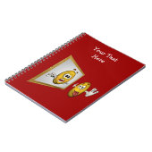 Gekke gezicht in spiegelbeeld Notitieboek (Linkerzijde)