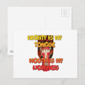 Gekke gezicht: Tongue-Out Expression Humor Briefkaart (Voorkant / Achterkant)