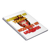 Gekke gezicht: Tongue-Out Expression Humor Notitieboek (Rechterzijde)