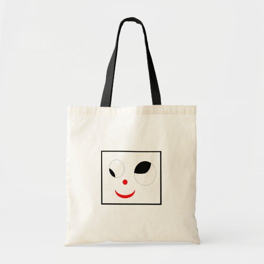 Gekke gezicht tote bag (Voorkant)