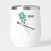 Gekke Ghost Blue Eyes Top Hoed Gold Skull Cane Boo (Achterkant)