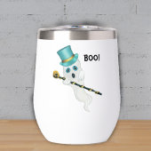 Gekke Ghost Blue Eyes Top Hoed Gold Skull Cane Boo