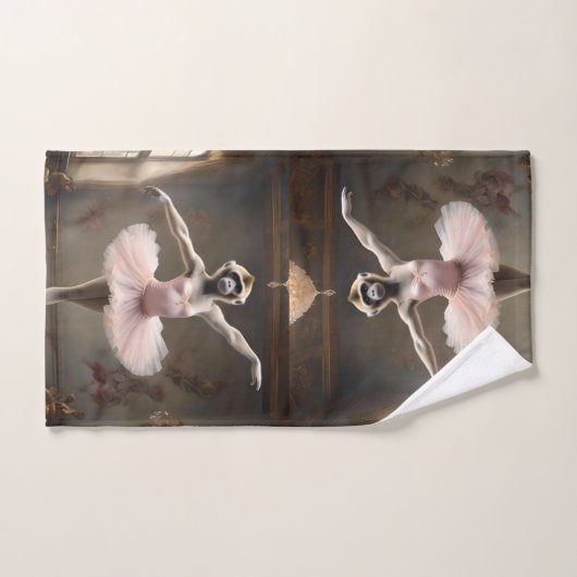 Gekke Gibbon Ballerina Doing A Pirouette, Handdoek (Handdoek)