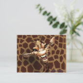 Gekke Giraffe Briefkaart (Staand voorkant)