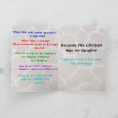 Gekke Giraffe Kaart op de geboorte (voor kinderen) (Binnen)