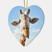 Gekke Giraffe Keramisch Ornament (Links)